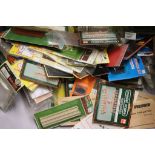 Collection of carded N gauge model railway accessories featuring PECO, Arnold, Model Scene etc