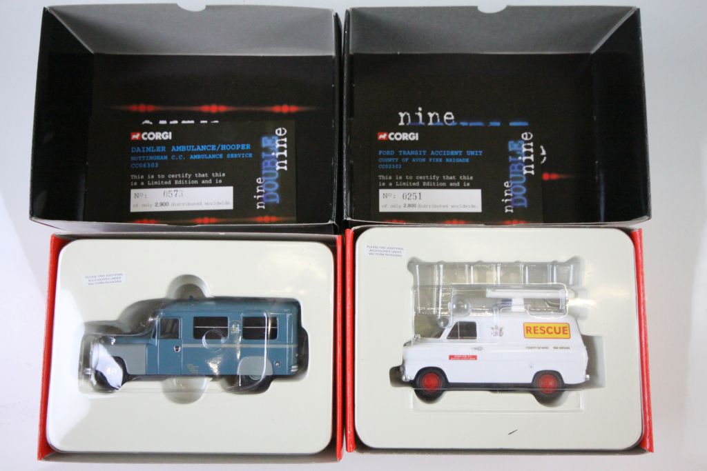 Twenty Boxed Corgi Limited Edition 1:50 ' Nine Double Nine ' Emergency Vehicle Models to include - Image 4 of 11