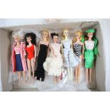 Assorted 1960s Mattel Barbie Dolls, played with condition to include pierced ears and staining to