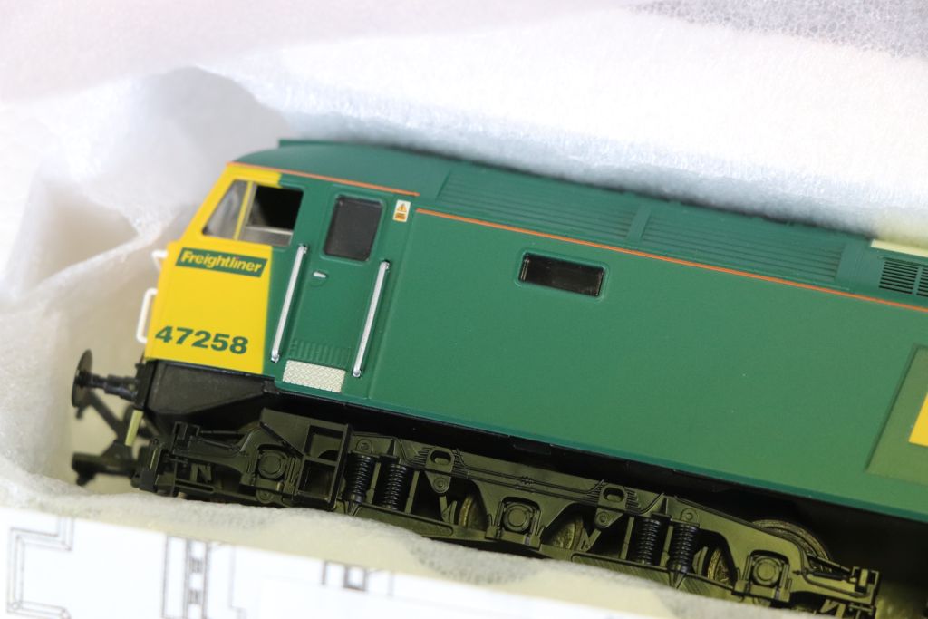 Boxed Heljan OO gauge 4640 47258 Freightliner DC Forth Ports Tilbury complete and excellent with - Image 3 of 4