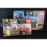 Two boxed Lego Technic sets to include 8851 Pneumatic Excavator and 8859 Tractor, both appear to