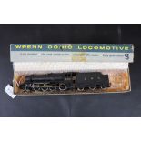 Boxed Wrenn OO gauge 8100 LMS locomotive with tender in black livery