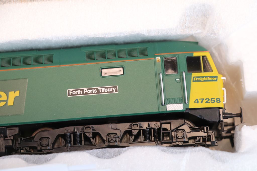 Boxed Heljan OO gauge 4640 47258 Freightliner DC Forth Ports Tilbury complete and excellent with - Image 2 of 4