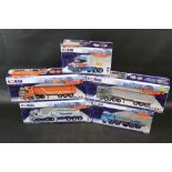 Five boxed ltd edn 1:50 Corgi Hauliers of Renown to include CC14113 DAF XF 105 Bulk Tipper