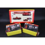 Boxed Hornby OO gauge R6602 BR Breakdown Crane and 2 x boxed Hornby Set of three Freight Rolling