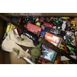 Mixed toys to include Star Wars Yoda talking figure, light sabre, Daisy pump rifle, film magazines