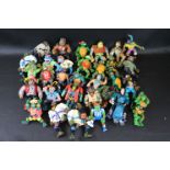 31 Original Teenage Mutant Ninja Turtles figures circa late 80's early 90s to include Rat King,