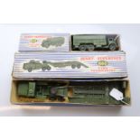Two boxed Dinky Supertoys military vehicles to include 660 Tank Transporter and 622 10-Ton Army
