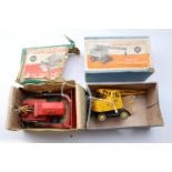Two boxed Dinky Supertoys to include 571 Coles Mobile Crane and 561 Claw Knox Bulldozer both showing