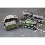 Two TTR Trix Twin Railway locomotives with tender to include 1108 BR in black livery and 30782 BR in
