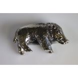 Silver Figure of a Pig