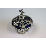 Silver Crown Shaped Pin Cushion