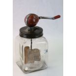 Vintage ' Blow Butter Churn ' with Red Handle