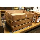 Set of three potato & apple storage trays