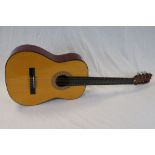 Guitar - Kent 60/E acoustic guitar. Showing signs of heavy play wear.