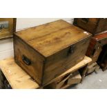 Victorian pine waxed trunk