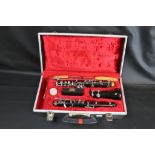 Cased Boosey & Hawkes Oboe with spare reeds