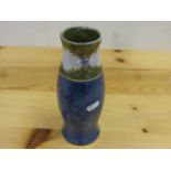 Royal Doulton Art Nouveau stoneware baluster vase, possibly designed by Ethel Beard, mottled blue