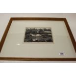 Framed & glazed Engraving, with pencil marked margin reading "Cenaes Bay Anglesey 1938 by William