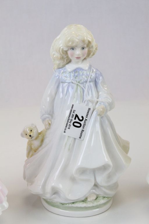 Three Royal Doulton NSPCC ceramic figurines with certificates, models Faith, Hope & Charity - Image 3 of 7