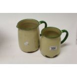 Collection of Enamel Ware including Bread Bin, Flour Bin, another Bin, Bowl and Three Jugs plus