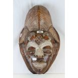South American wooden mask.
