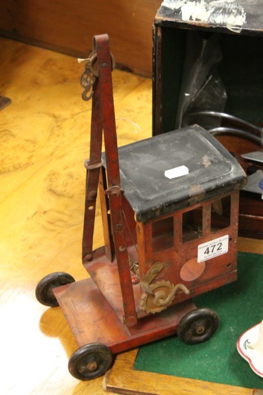 Scratch Built Model of RAF Lightening Military Aircraft in a Carrying Case together with a Tin Plate - Image 2 of 3