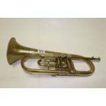 Brass and Silver Plate Horn stamped G Hirobrunner AARAU 4