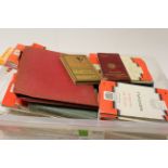 Large Collection of Folded Ordnance Survey Maps including Red One-Inch Maps of Great Britain plus