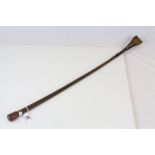 Swaine and Adeney riding crop with silver collar