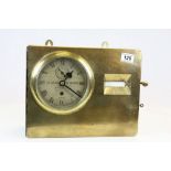 Wall mountable Kosmoid Time Recorder clocking in machine with Fusee movement and a Brass front to