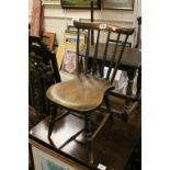 19th century Stickback Child's Chair with Shaped Seat