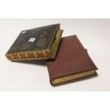 Victorian combined Carte de Vista ( CDV ) Album and Musical Box, the pages decorated with scenes