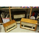Three Wooden Cased Vintage Radios