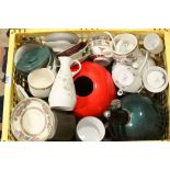 Tray of Mixed Ceramics together with Retro Globemaster Green Soda Syphon