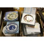 Seventeen Boxed Collectors Plates including Wedgwood and Bradford Exchange together with Four