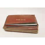 Fifteen Victorian Rate Books dating around 1860's and 1870's for the Parish of Bishops Hull, all