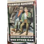 Early 20th Century American Theatre poster Triangle - Keystone featuring Roscoe "Fatty" Arbuckle