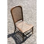 Early 20th century Side Chair with Bergere Seat and Back