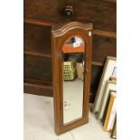 Early 20th century Mahogany Barrel Back Cupboard with Mirrored Door