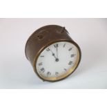 Vintage Brass Ships Clock with French movement.