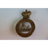 Gloucestershire Regiment Glengarry brass badge.