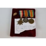 A WW1 full size medal trio consisting of The 1914-15 Star, The British War Medal & The Victory