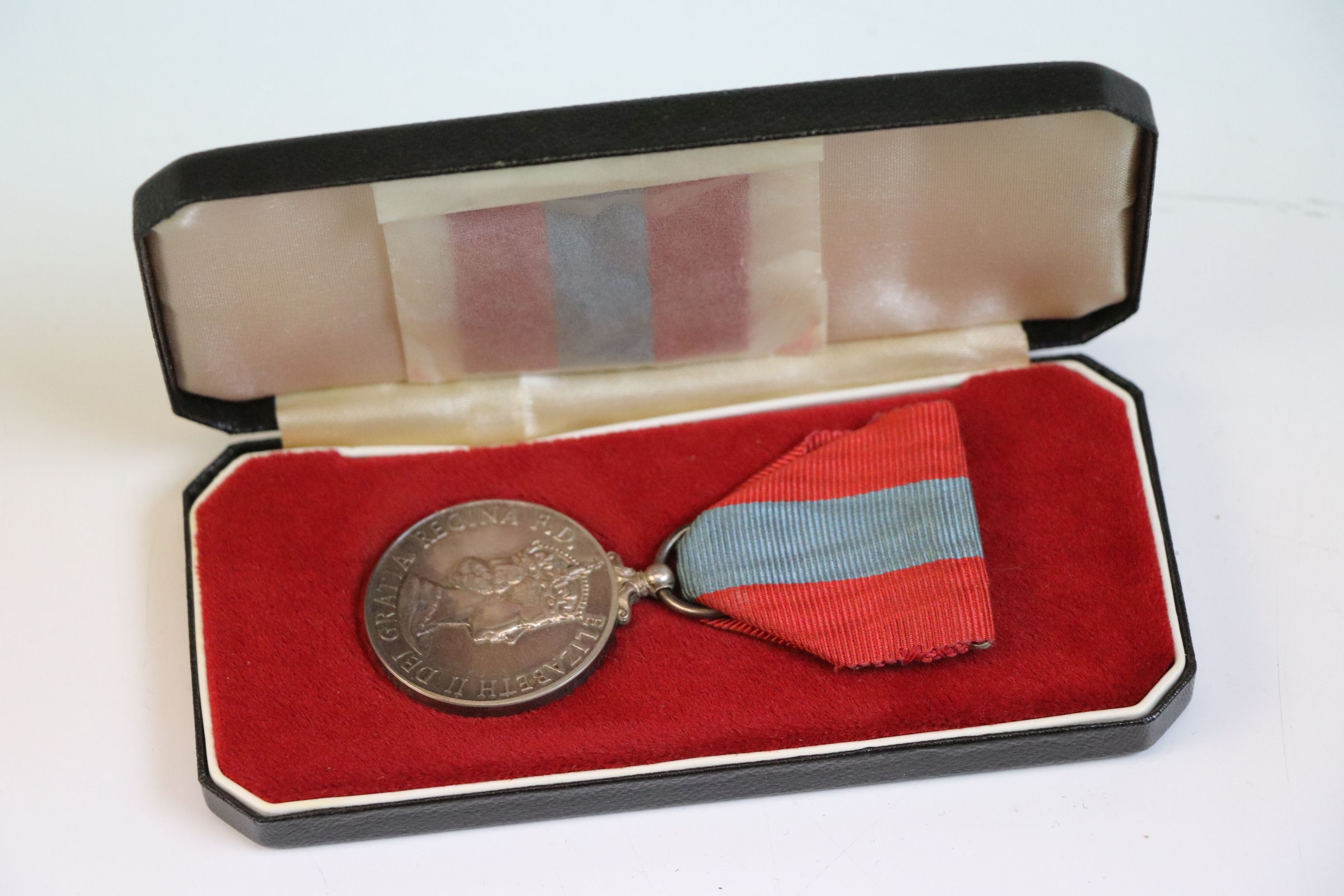 Elizabeth II Imperial Service Medal For Faithful Service Issued To : SYDNEY ARNOLD HOBBS With