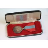 Elizabeth II Imperial Service Medal For Faithful Service Issued To : SYDNEY ARNOLD HOBBS With