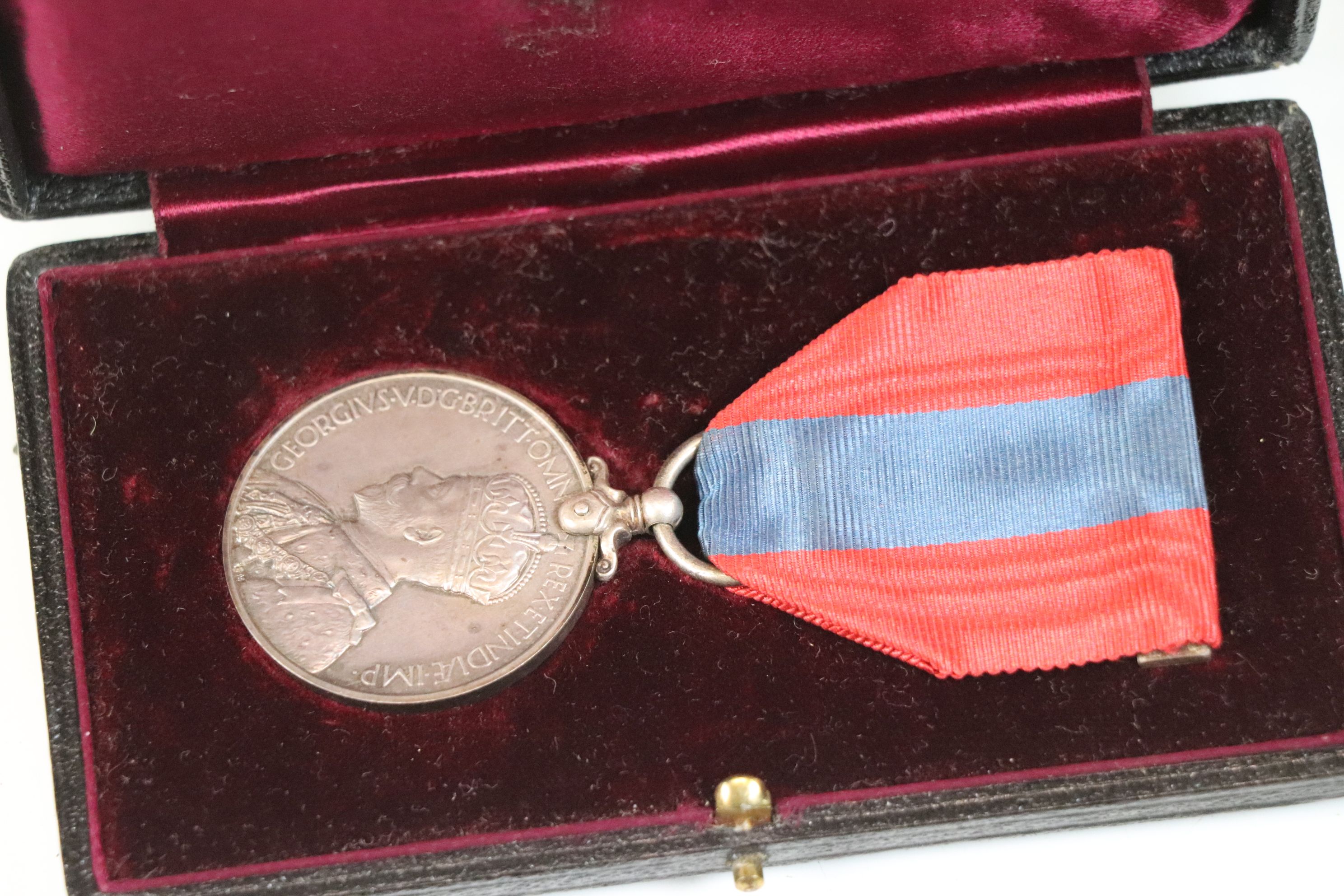 A Boxed Faithful Service Medal issued to Walter James Lamb. - Image 2 of 2