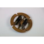 WW2 German Third Reich SS Sports Proficiency Badge. Maker Marked For Richard Sieper & Sohne With