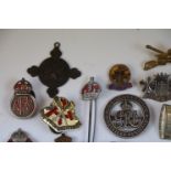 Large Collection Of Military WW1 & WW2 Badges & Brooches To Include Silver Examples. Approx 26