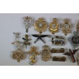 Collection Of Military Regimental Cap Badges And Other Badges, Mainly Staybrite, Regiments Include :