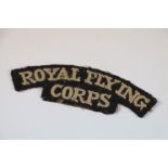 A WW1 British Royal Flying Corps shoulder patch.